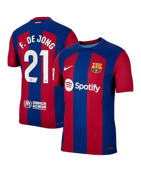 Men's Frenkie de Jong Royal Barcelona 2023/24 Home Authentic Jersey