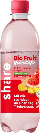 Erfrischungsgetränk, Pink Grapefruit & Ingwer, 500 ml