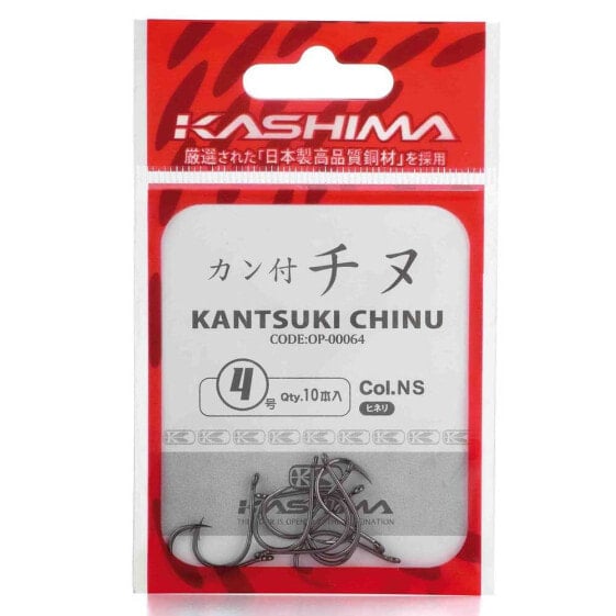 Крючок рыболовный KASHIMA Kantsuki Chinu OP-64 Rocky Кривой Single Eyed Hook