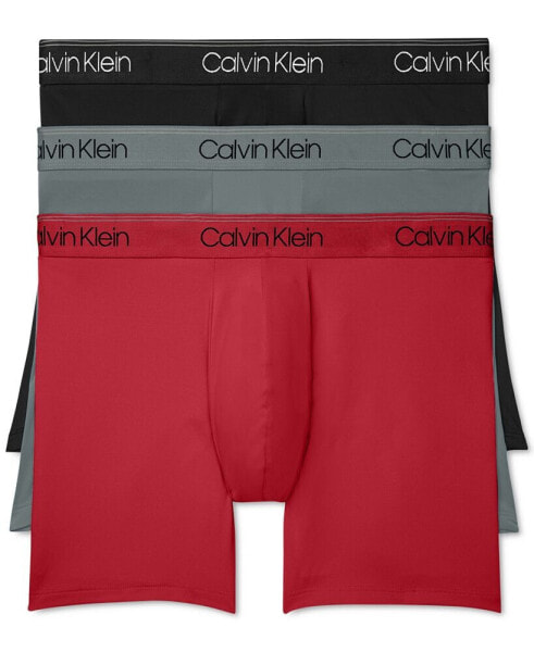 Calvin Klein Microfiber Stretch Boxer Briefs 3-Pack White