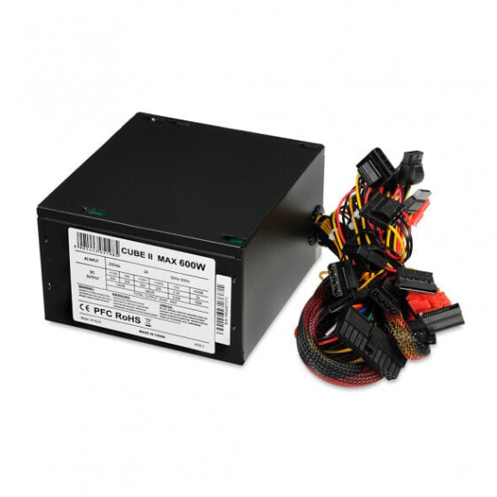 iBOX CUBE II 600W - 600 W - Active - Over current - Over power - Over voltage - Short circuit - Under voltage - 20+4 pin ATX - 20 dB - Black