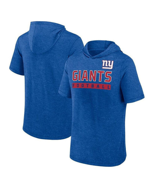 Men's Royal New York Giants Big Tall Hoodie T-Shirt