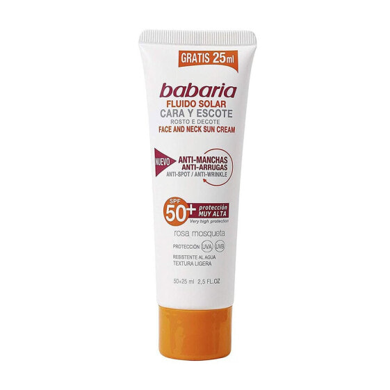 Средство для загара и защиты от солнца Babaria Sun CreamAnti-Spot&Anti-Wrinkle SPF50+ 75 мл