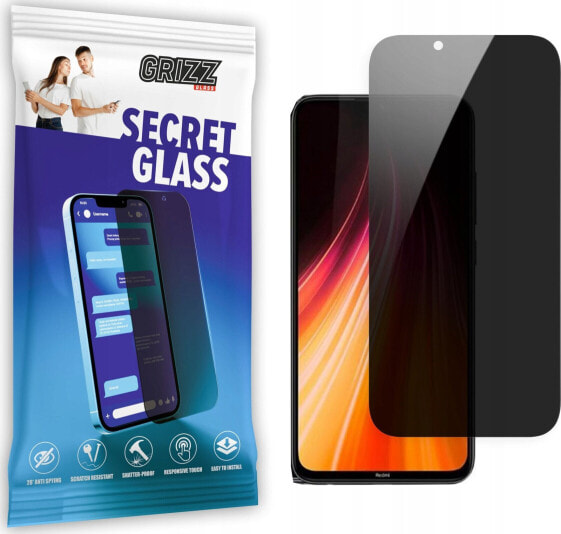 GrizzGlass Szkło prywatyzujące GrizzGlass SecretGlass Xiaomi Redmi Note 8T