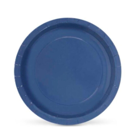 Набор посуды Algon Круглый Картон Одноразовые Синий 10 штук 20 x 20 x 1,5 cm