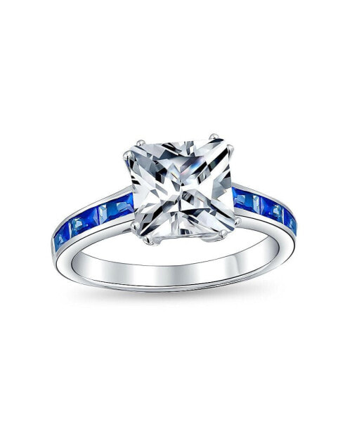 Кольцо Bling Jewelry Princess Cut Engagement