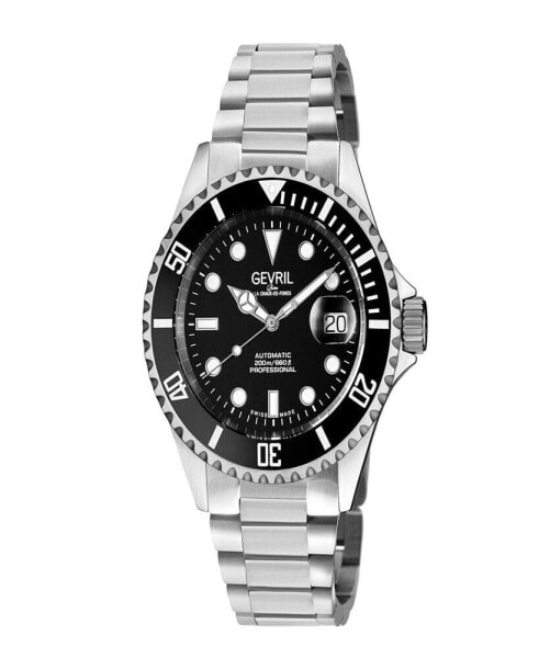 Men's Wallstreet Swiss Automatic Silver-Tone Stainless Steel Bracelet Watch 43mm