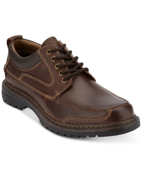 Men's Overton Moc-Toe Leather Oxfords
