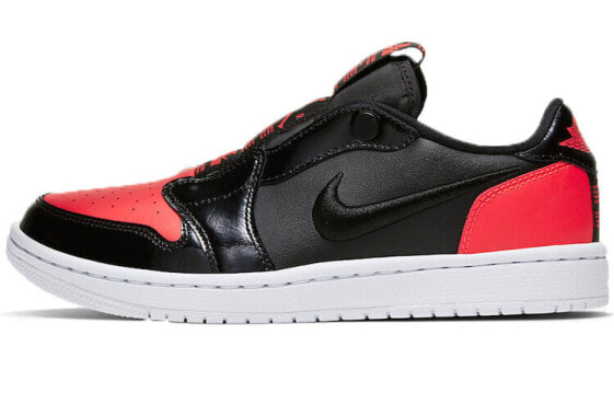 Кроссовки Nike Air Jordan 1 Low Slip Black Hot Punch (Черный)