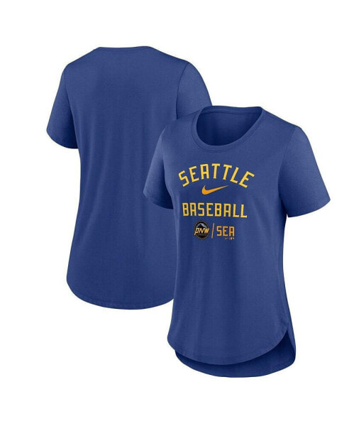 Women's Royal Seattle Mariners City Connect Tri-Blend T-shirt