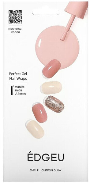 Edgeu Perfect Gel Nail Wraps - Maniküre-Set ENA220 - Sand Wave