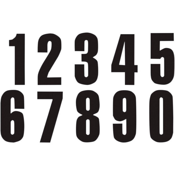 BLACKBIRD RACING #3 13x7 cm Number Stickers