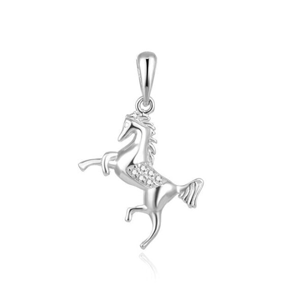Playful silver pendant Horse AGH134DL