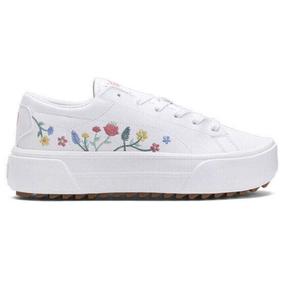 Puma Kaia Floral Platform Womens White Sneakers Casual Shoes 39302701