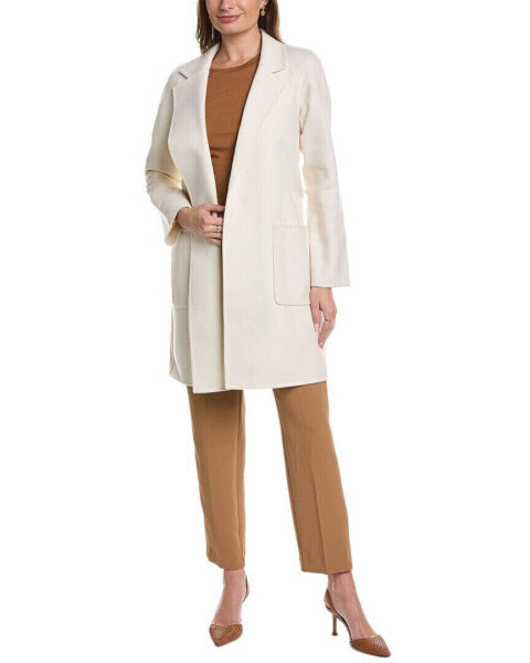Michael Kors Collection Melton Wool Bathrobe Coat Women's