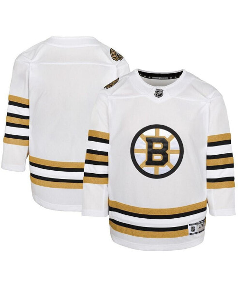 Big Boys White Boston Bruins 100th Anniversary Premier Jersey