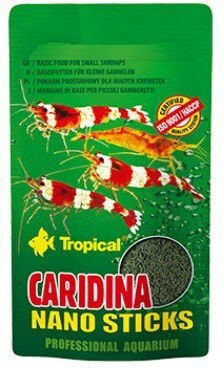 Tropical Caridina Nano Sticks mikropałeczki dla krewetek karłowatych 10g