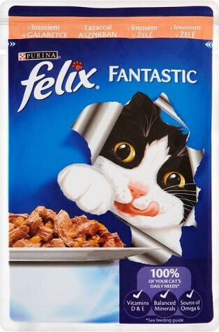 Felix Fantastic z łososiem w galaretce 100g