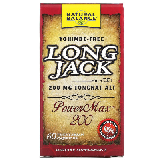 Long Jack, PowerMax™, 200 mg, 60 Vegetarian Capsules