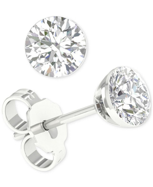 Серьги Macy's Diamond Prongless Stud