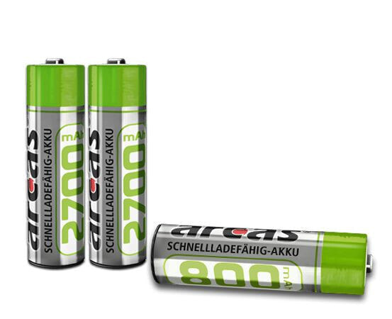 Arcas 177 27406 - Rechargeable battery - Nickel-Metal Hydride (NiMH) - 1.2 V - 4 pc(s) - 2700 mAh - Cd (cadmium),Hg (mercury)