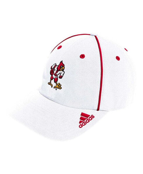 Men's White Louisville Cardinals Locker Room Athlete Pack Slouch Adjustable Hat