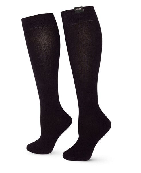 Unisex Classic Cotton Blend Woven Knee-High Socks
