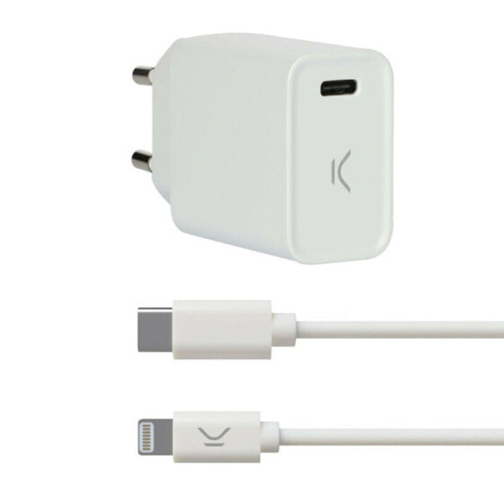 Зарядное устройство USB для iPhone KSIX Apple-compatible белое
