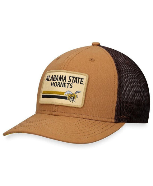 Men's Khaki Alabama State Hornets Strive Trucker Adjustable Hat