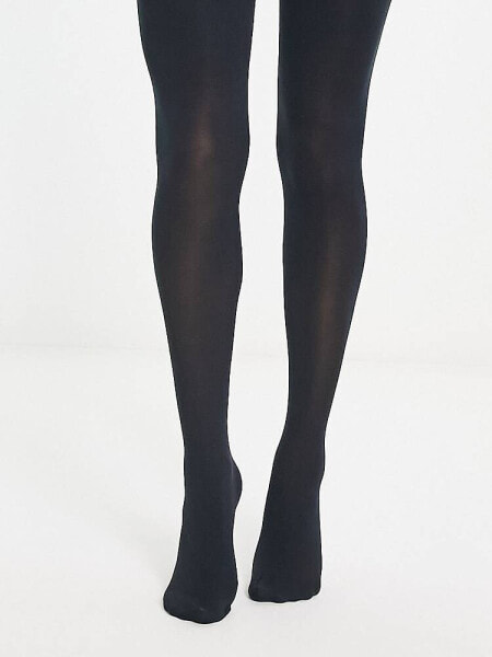 Pretty Polly Premium opaque 60 denier black tights in black