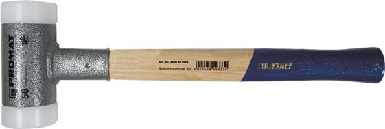 Schonhammer Länge 370 mm Kopf-Ø 60 mm Hickory rückschlagfrei hart Nylon weiß