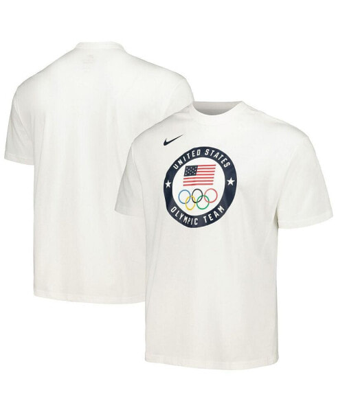 Men's White Team USA 2024 Summer Olympics Media Day Look Essentials T-shirt