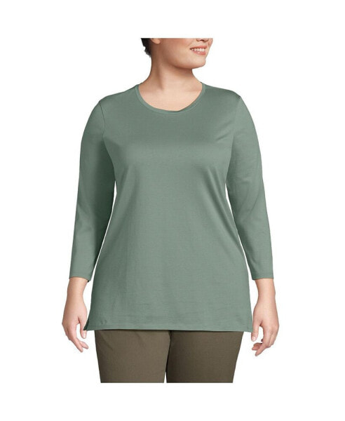 Plus Size Supima Crew Neck Tunic