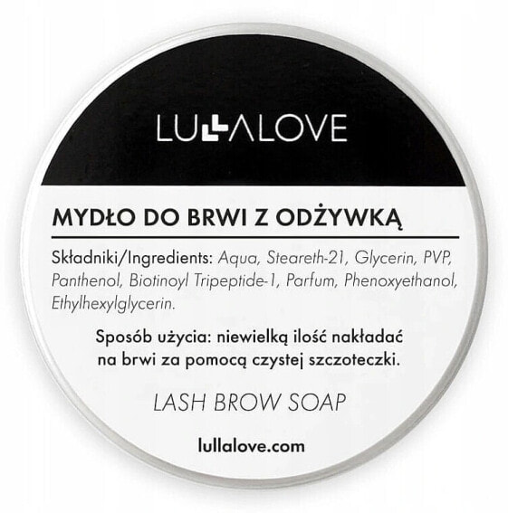 Augenbrauenstyling-Seife - Lullalove Eyebrow Soap With Conditioner Black