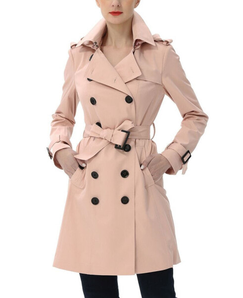 Women's Adley Water Resistant Hooded Trench Coat