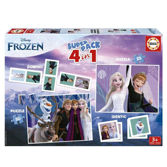 EDUCA BORRAS Superpack 4 In 1 Frozen Puzzle