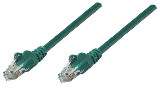 Intellinet Network Patch Cable - Cat5e - 1.5m - Green - CCA - SF/UTP - PVC - RJ45 - Gold Plated Contacts - Snagless - Booted - Lifetime Warranty - Polybag - 1.5 m - Cat5e - SF/UTP (S-FTP) - RJ-45 - RJ-45