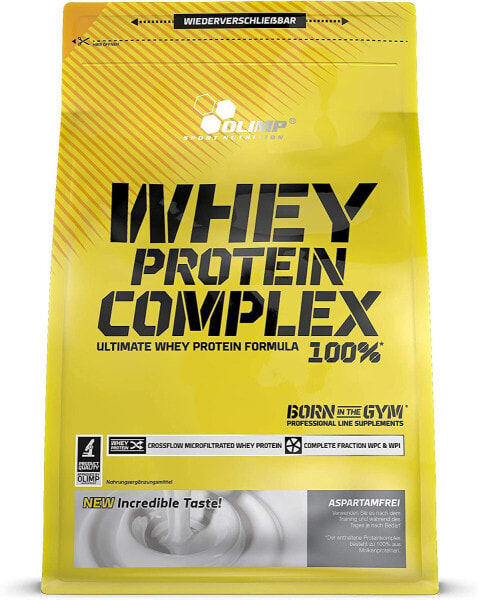 Olimp Whey Protein Complex 100% High-quality protein powder made from a protein combination of whey protein concentrate and whey protein isolate for muscle building. Flavour: Cookies & Cream