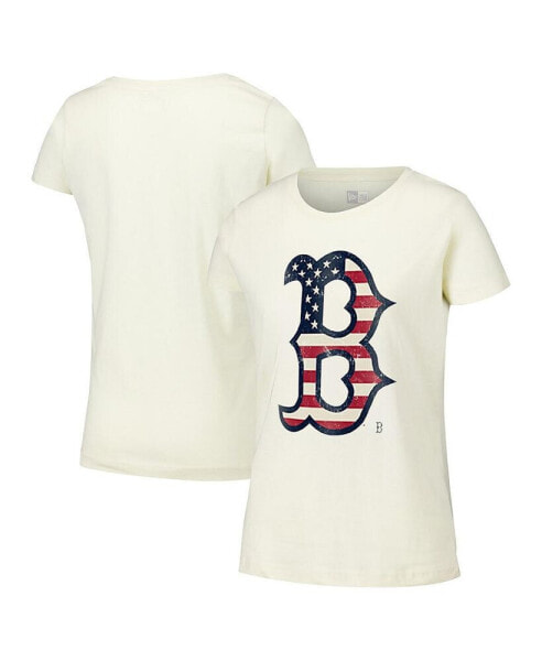 Women's Cream Boston Red Sox Vintage-like T-Shirt