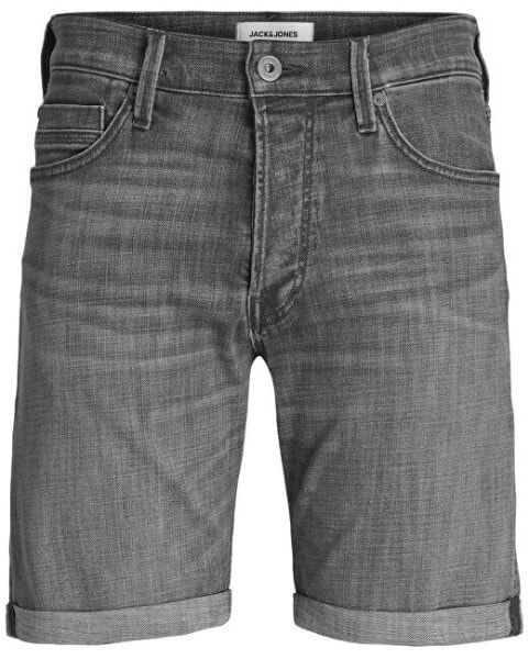 Pánské kraťasy JJICHRIS Relaxed Fit 12249096 Grey Denim