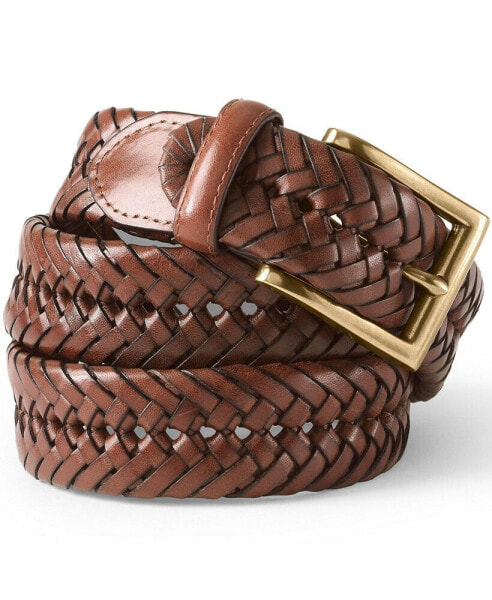 Big & Tall Leather Braid Belt