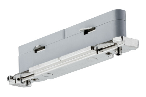 PAULMANN URail - rail system - access. - Connector - fixed - Mounting kit - Silver - Aluminium - Stainless steel - 1000 W - 230 V - 755 mm
