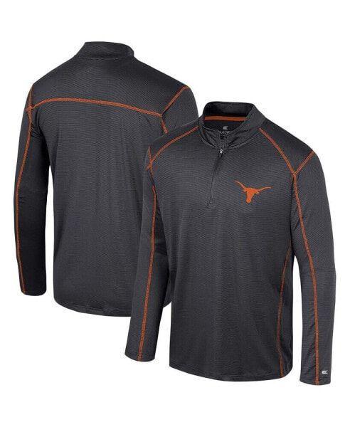 Men's Black Texas Longhorns Cameron Quarter-Zip Windshirt