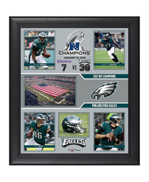 Philadelphia Eagles 2017 NFC Champions Framed 15" x 17" Collage