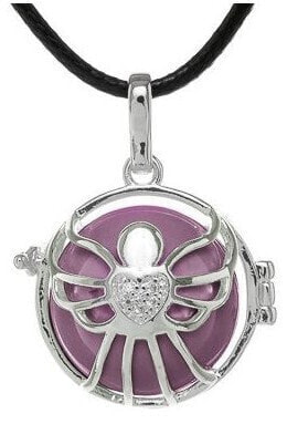 Women's necklace purple bell Angel K5SF20