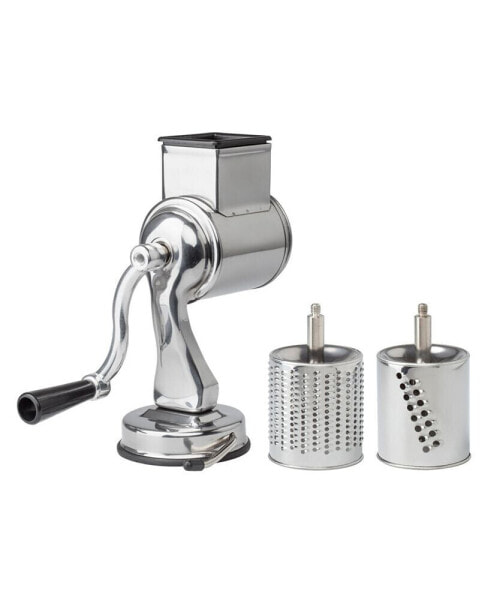 Suction Base Cheese Grater with 2 Grating Drums, The Italian Market Original since 1906