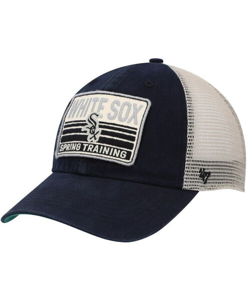 Men's Black, Tan Chicago White Sox Four Stroke Clean Up Trucker Snapback Hat