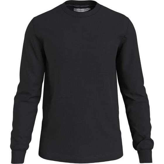 CALVIN KLEIN JEANS Badge Waffle long sleeve T-shirt