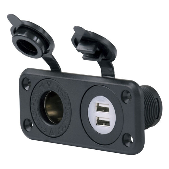 MARINCO SeaLink Deluxe Dual USB Charger And 12V Receptacle