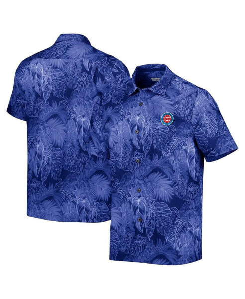 Рубашка мужская Tommy Bahama Chicago Cubs Bahama Coast Luminescent Fronds IslandZone Button-Up